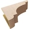 Ekena Millwork 7"W x 21"D x 14"H Classic New Brighton Rough Cedar Woodgrain TimberThane Corbel, Primed Tan CORUR07X21X14NEBRCPR - alternate 5